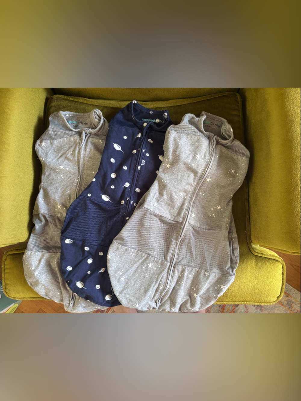 3 Like New Happiest Baby Sleepea Pod Sleep Sacks